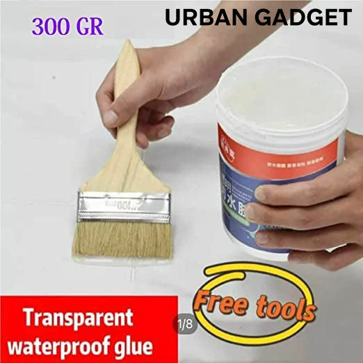 Transparent Waterproof Invisible Glue 300g With Brush · Gadget Lobby