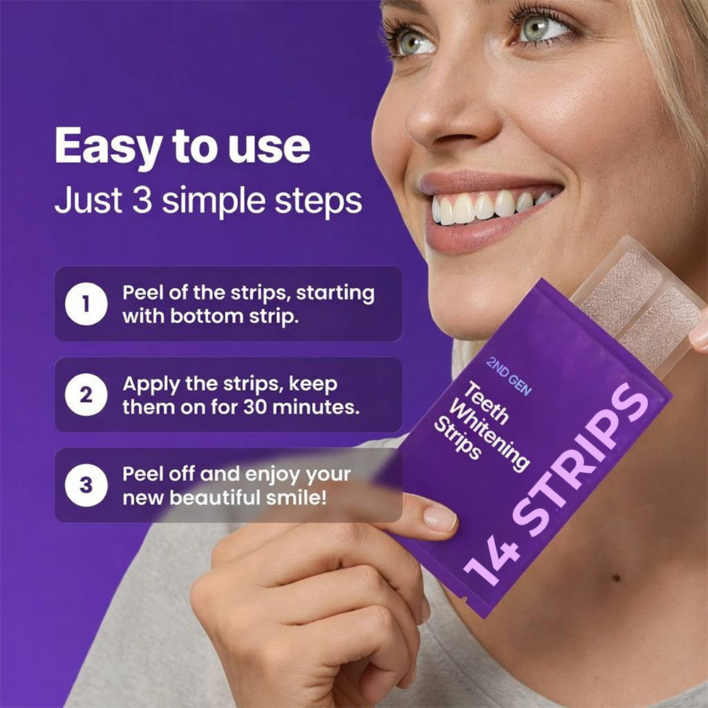 Teeth Whitening Strips (14 Strips Pack)