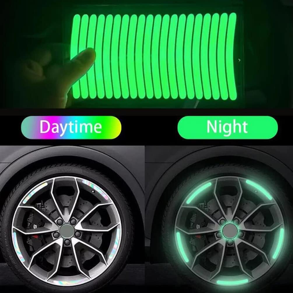 Anti Collision Sensor Sticker Holographic Anti-Collision Reflective Stickers for Motorcycles and Car ...