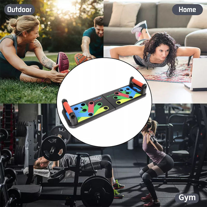 9 In 1 Push Up Rack Board Men Women Comprehensive Fitness Exercise Stands Body Building Home Training Equipment - Modern Gadgets